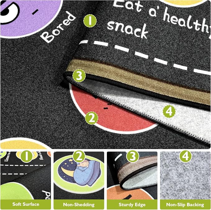 Large Classroom Rug Elementary 8x10 ft, Rug - Image 3