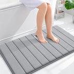 OLANLY Memory Foam Bath Mat 40x24, Super Soft Absorbent Bathroom Rugs, Quick Dry by OLANLY