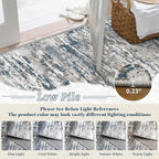 Runners for Hallways Ultra Non-Slip 2x4 Washable Kitchen Rug Abstract Tear and - Image 6