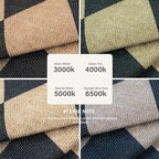 Lahome Colette Checkered Round Rugs 6ft, Washable Easy Jute Circle Patio Rug - Image 7