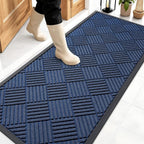 OLANLY Front Door Mat Outside Entrance 59x23, Heavy Duty Sturdy Natural Rubber by OLANLY