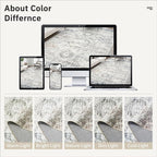 Soalmost 10x14 Area Rugs for Living Room, Non Slip Machine Washable Vintage Rugs - Image 9