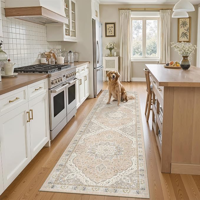 Madane Runner Rug 2x8, Washable Hallway Runner Rugs, Non-Slip Low-Pile Soft by Madane