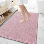 OLANLY Large Bathroom Rugs 59x35, Extra Soft Absorbent Chenille Bath Rugs by OLANLY