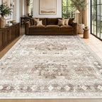 Washable Farmhouse Living Room Rug, 10x14 Area Rugs by HazoHaus