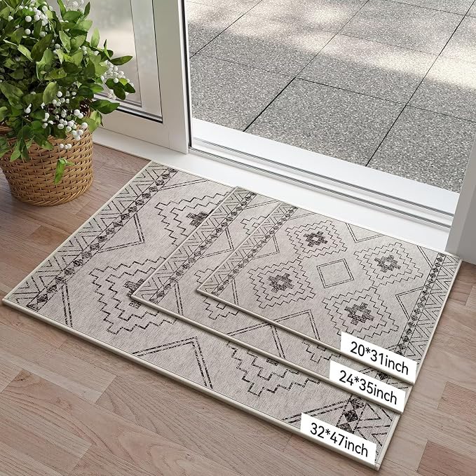 YDKGL Indoor Door Mat 20"x31", Non-Slip Rubber Backing Front Door Mats - Image 2
