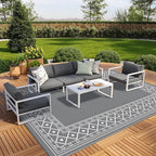 GENIMO Outdoor Rug Waterproof for Patio Decor, Camping Mats for Outdoor Decor - Image 8