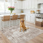 5x5 Square Entryway Rug Washable – Non-Slip Small Area Rug - Image 3