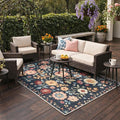 GENIMO Indoor Outdoor Area Rug 5'x7', Machine Washable Rugs by GENIMO