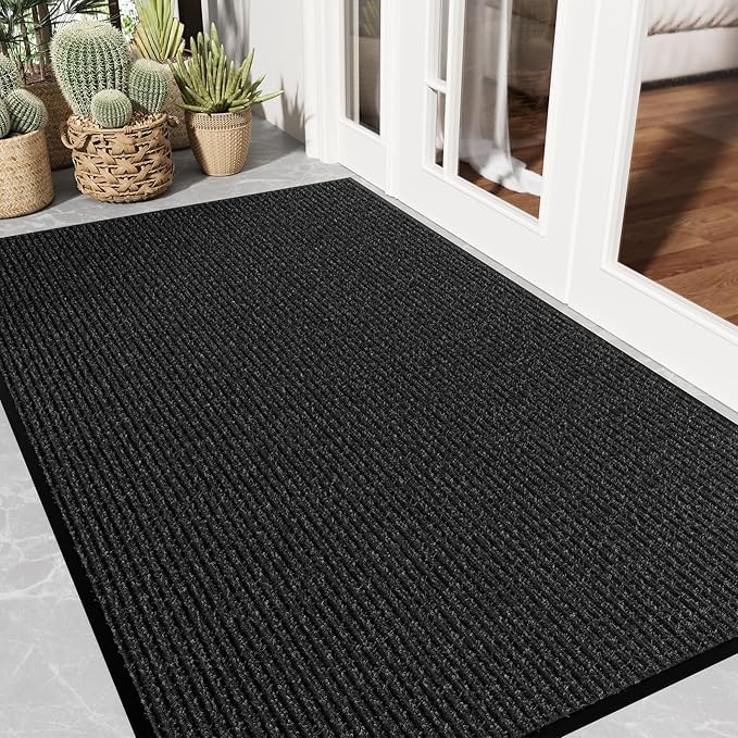 Front Door Mat 3' x 5', Low Profile Heavy Duty Door Mat Outside Entrance by EZ2LIVE