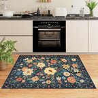 DUKINO 4x6 Area Rug, Lightweight Non Slip Washable Floral Rug, Indoor Low Pile - Image 4