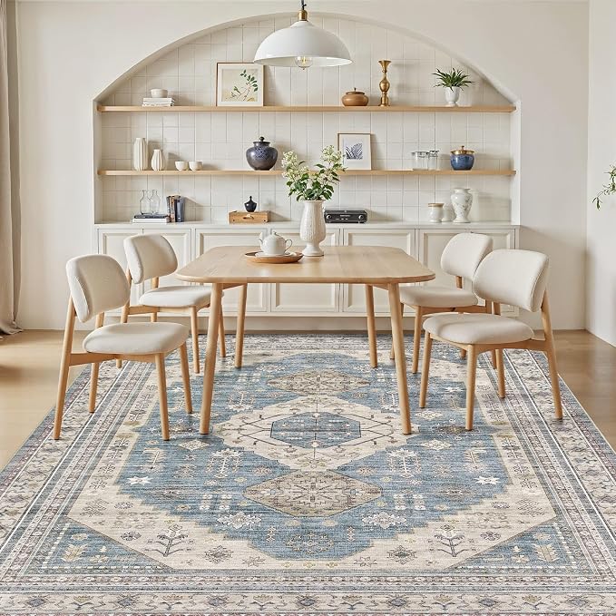 6x9 Washable Area Rug, Large Rugs - Image 6