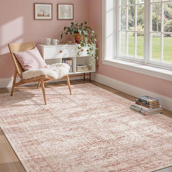 Soalmost 6x9 Area Rug for Living Room Washable Non-Slip Modern Rugs for Bedroom by Soalmost