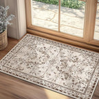 Yamaziot Washable Runner Rug 2x3 – Floral Non Slip Small Entryway Rug by Yamaziot