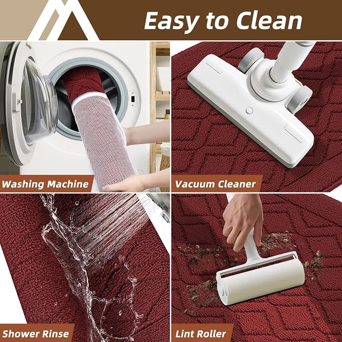 COSY HOMEER Kitchen Rugs 24"x35" Non-Slip Washable Kitchen Mats - Image 7