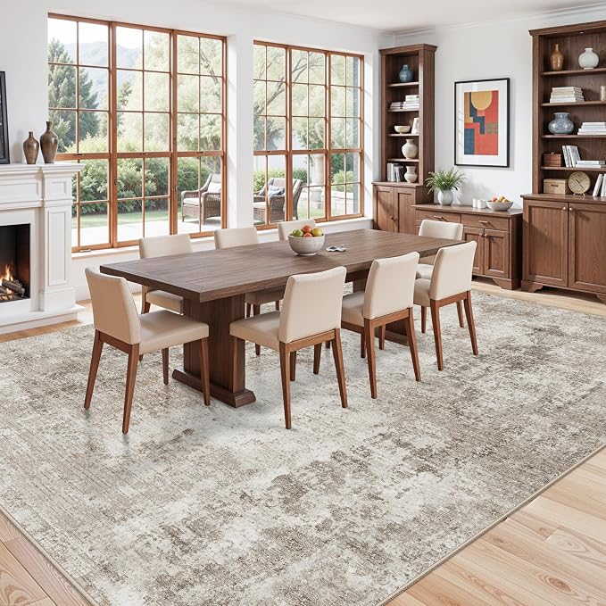 11x14 Area Rug for Living Room Washable – Large Neutral Room Size Bedroom - Image 5