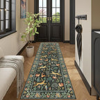 DUKINO 2x12 Washable Runner Rug, Ultra Soft Vintage Animal Runner Rug - Image 4