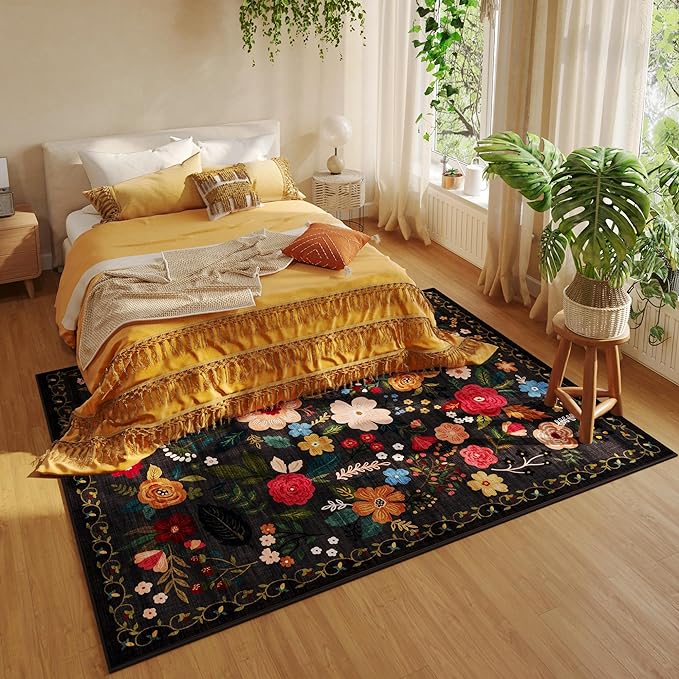 Rugcomf Area Rugs 8x10 Rug for Living Room Clearance Washable Boho Area Rug Non - Image 5