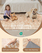 Madane 2x3 Washable Rugs for Entryway, Low Pile Non-Slip Small Area Rug Kitchen - Image 6