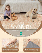 Madane Living Room 10x14 Area Rugs, Washable Low Pile Non-Slip Stain Resistant - Image 5