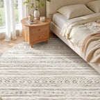 cotiled 8x8 Round Area Rugs Living Room Rug: Washable Boho Rugs - Image 2