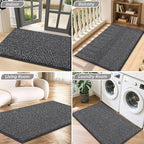 BEQHAUSE Dirt Trapper Door Mat 32" x 48", Non-Slip Washable Doormats Entrance - Image 8