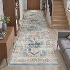 Madane Runner Rug 2'6''x8' Kitchen Runner, Hallway Runner Printed Vintage by Madane