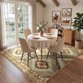 BESTSWEETIE Area Rug 8x8 Rug Machine Washable Non-Slip Low Pile Print Pattern by BESTSWEETIE