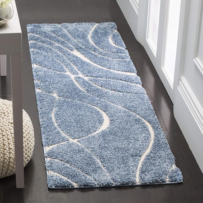 SAFAVIEH Florida Shag Collection Runner Rug - Image 2