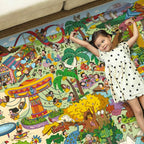 Hazo Haus Extra Large Jungle Explorer Rug 8x10 – Vibrant Cartoon Safari - Image 6