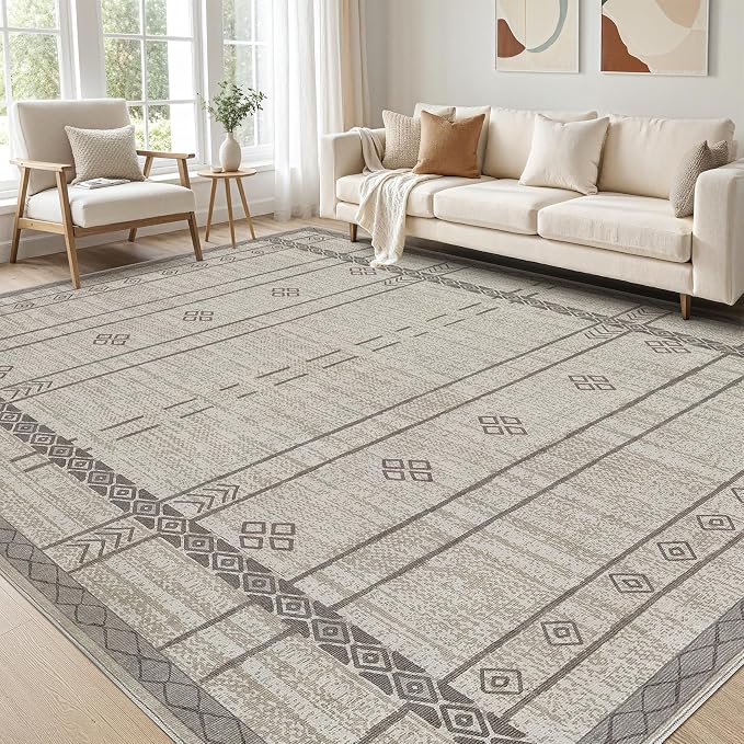 cotiled 5x7 Area Rugs Living Room Rug: Washable Boho Rugs by COTILED