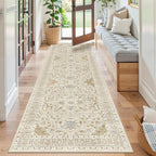 Madane Runner Rug 2'6''x8' Kitchen Runners, Printed Vintage Washable Hallway - Image 3