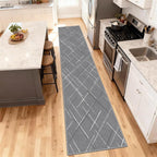 Kitchen Rugs Ultra Non-Slip 2.6x12 Washable Runner Rug Modern Tear and Stain - Image 8
