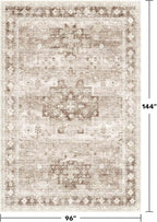 Beige Boho Rug for Living Room 8x12 - Image 2