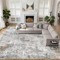 10x14 Area Rugs Living Room: Washable Large Abstract Modern Soft Rug Stain by LOONGRUG