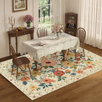 DUKINO 5x7 Area Rug, Floral Rugs - Image 3