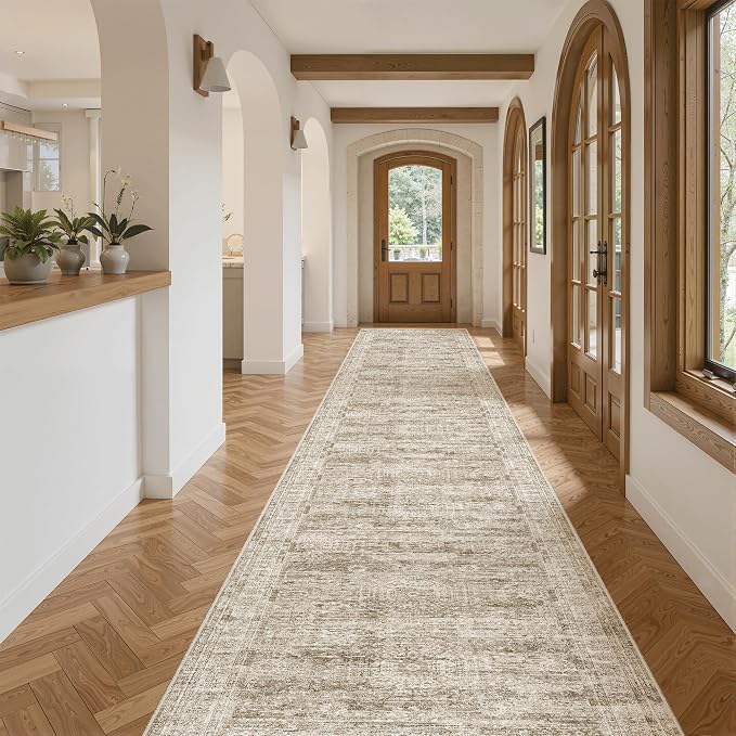 Soalmost Runner Rug 2'6" x 14' Washable Non-Slip Runner Rugs - Image 4