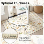 Soalmost 2x3 Dog Rugs for Entryway, Machine Washable Door Mat Animal Floral - Image 5