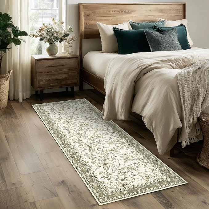 Beige Tan Neutral Boho Washable 3x8 Extra Long Hallway Runner Rug, Extra Large - Image 7