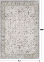Hazo Haus Light Gray 8x12 Large Area Rugs - Image 2