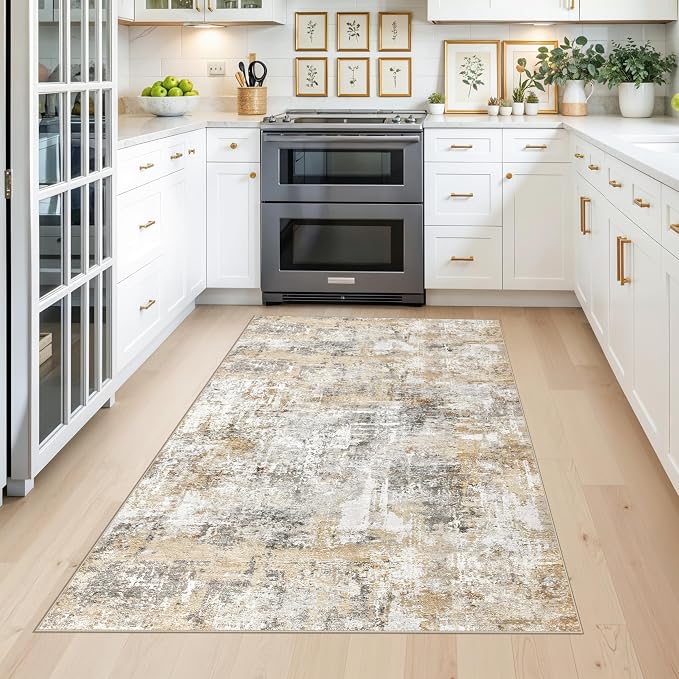 4x6 Washable Entryway Rug – Non-Slip Low-Pile Small Area Rug - Image 3