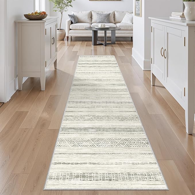 Miukiki 2x8 Runner Rug Moroccan Washable Kitchen Rug Non Slip Indoor Floor by Miukiki