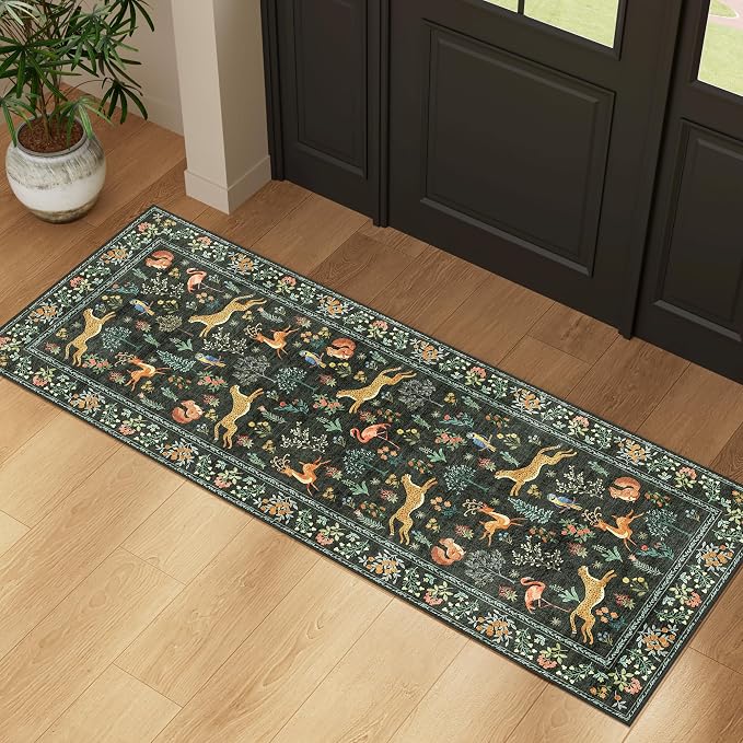 DUKINO 2x5 Rug for Hallway, Washable Kitchen Runner Rug - Image 3