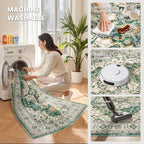 zesthome WashableRug 5x7 Area Rugs, Stain Resistant Rugs - Image 5