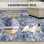 10x14 Area Rugs for Living Room Washable Rug: Anti-Skid Abstract Modern Living - Image 6