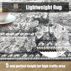YARNSCAPE Vintage 5' x 7' Washable Area Rug - Image 7