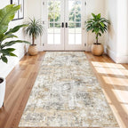 4x10 ft Extra Wide Hallway Rug – Non-Slip Washable Rubber-Backed Large Carpet by ZHXXUJ