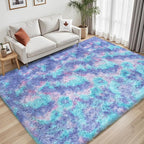 Rainbow Fluffy Rugs for Girls Bedroom: 5x7 Large Shag High Pile Area Rug - Image 7