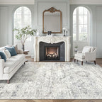 Soalmost 7x10 Area Rug for Living Room Washable Abstract Vintage Soft Thin by Soalmost