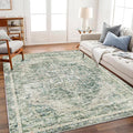CHAMPLANT Area Rug 5'x7' Washable Rug Vintage Traditional Floor Cover Thin by CHAMPLANT
